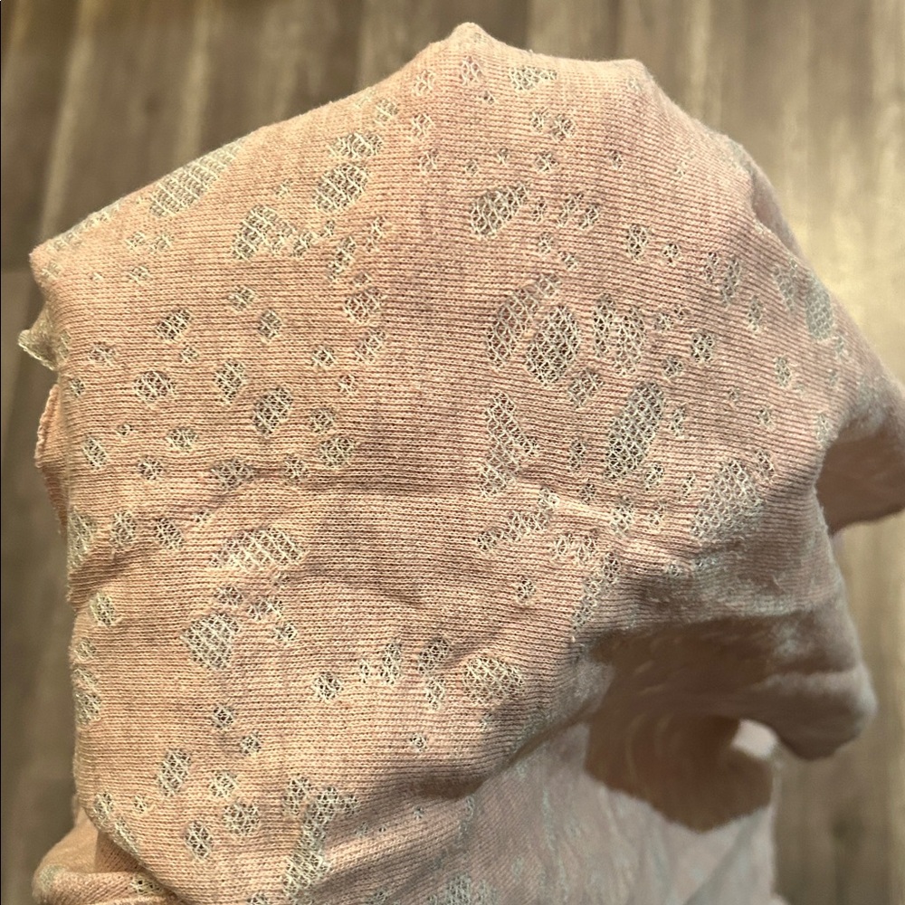 NEW Anthropologie Maronie Light Pink Flowy Oversized Burnout Tank Top - Picture 9 of 12